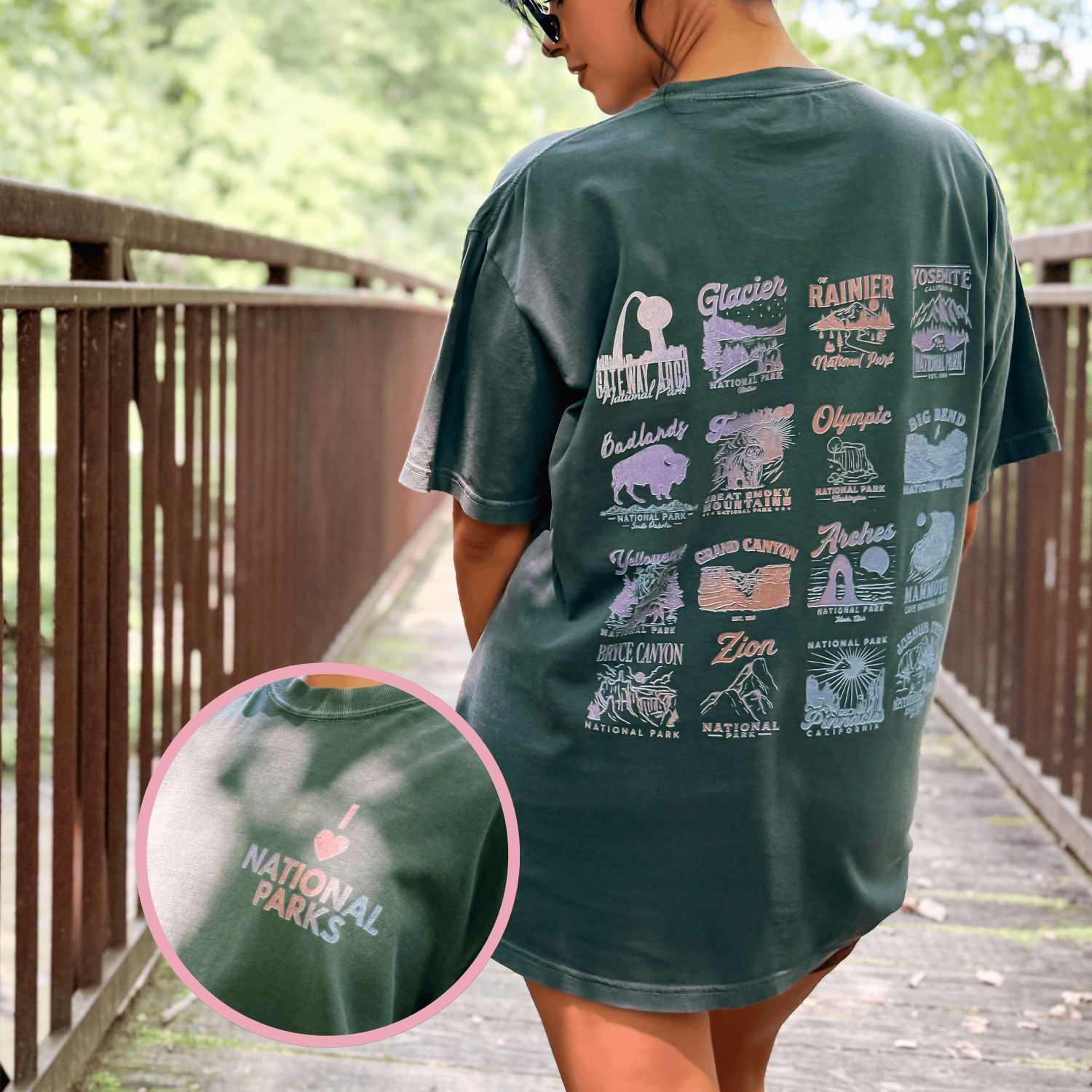 National Parks Checklist Tee