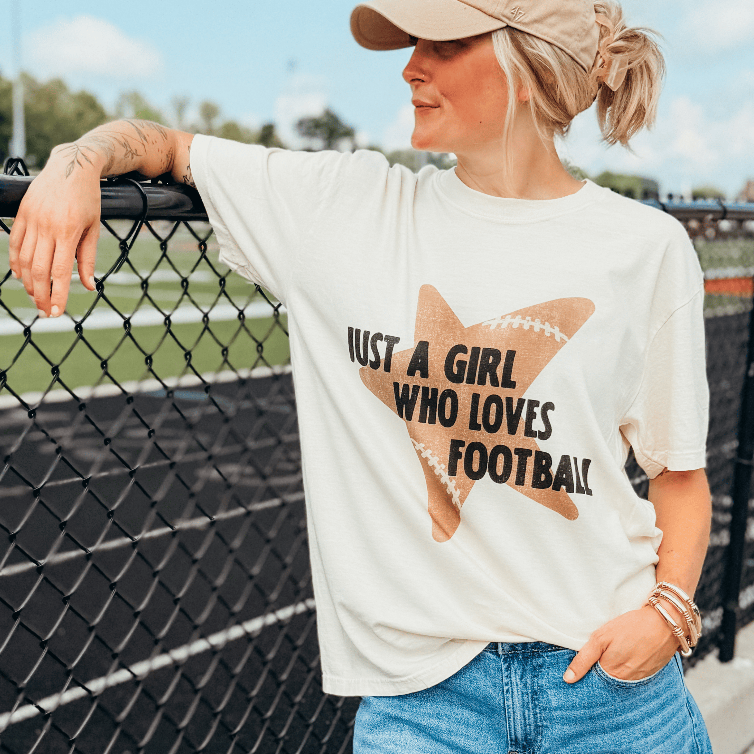Girl Who Loves Football Tee