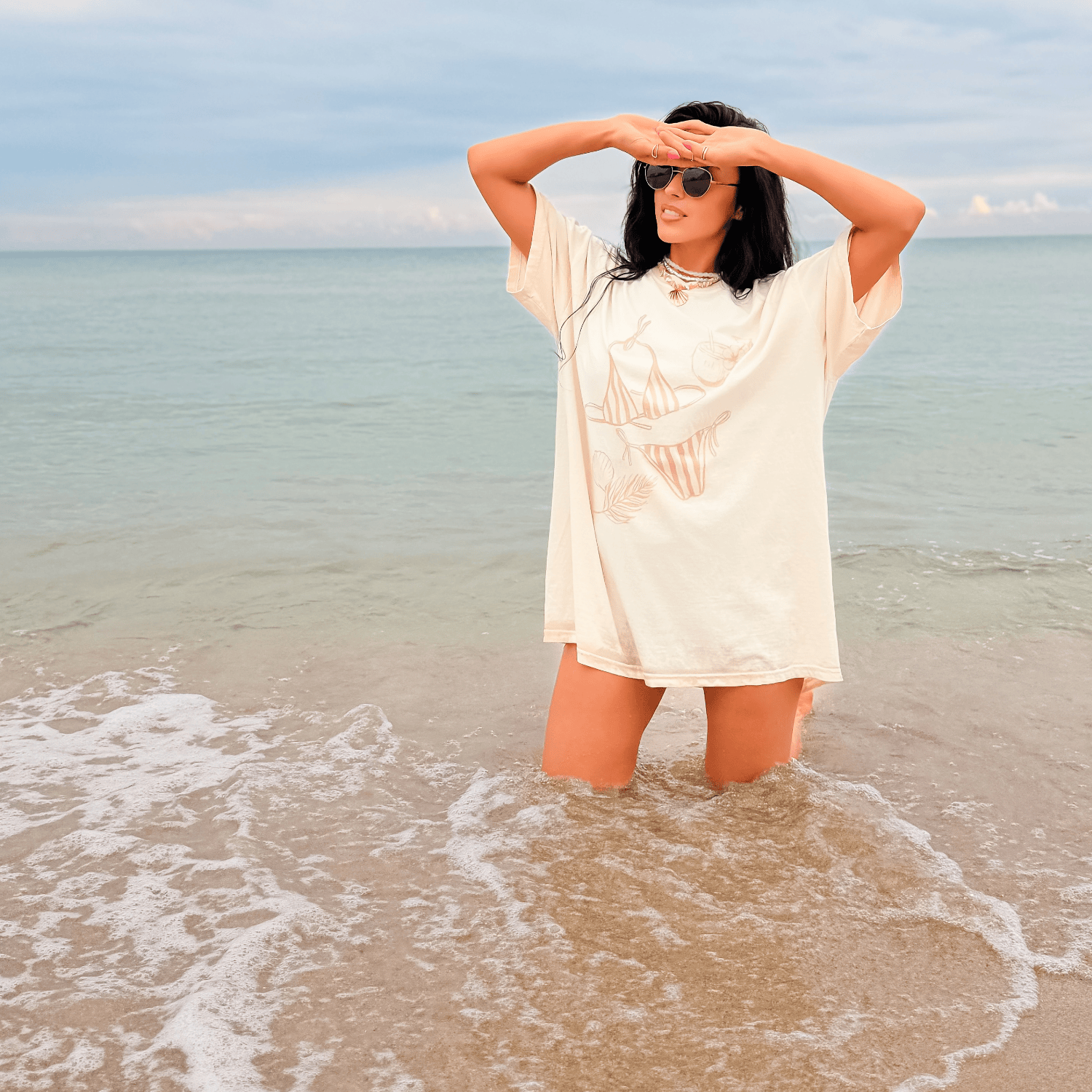 model wearing Resort Girl Tee