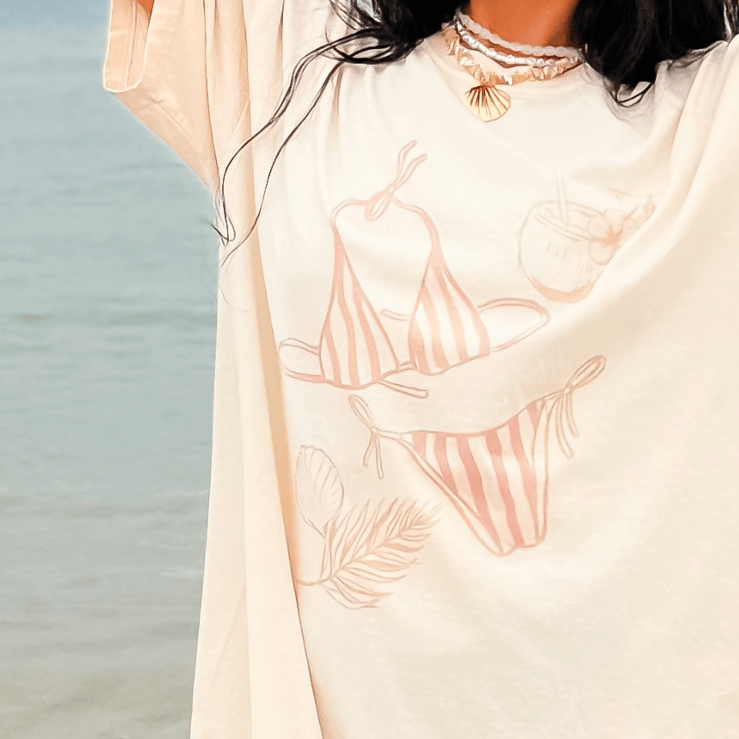 model wearing Resort Girl Tee