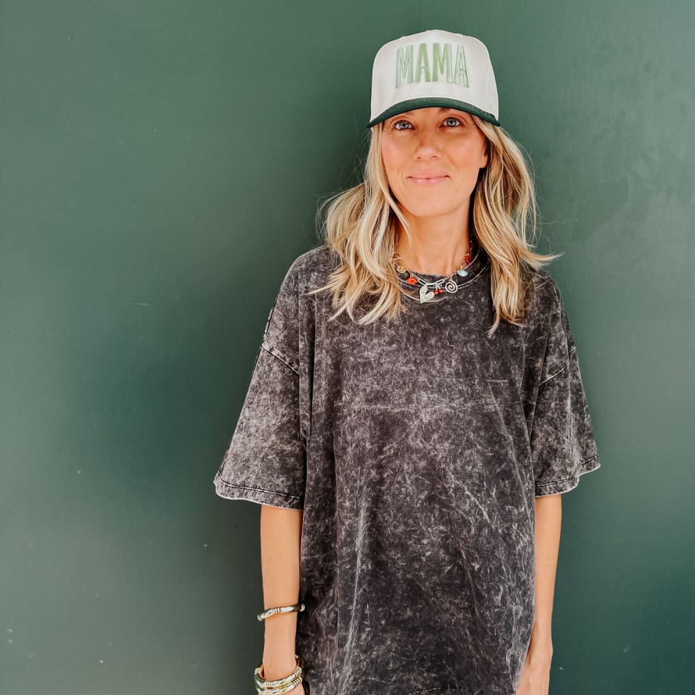 Bold Mama Trucker Hat - Green - Natural Green