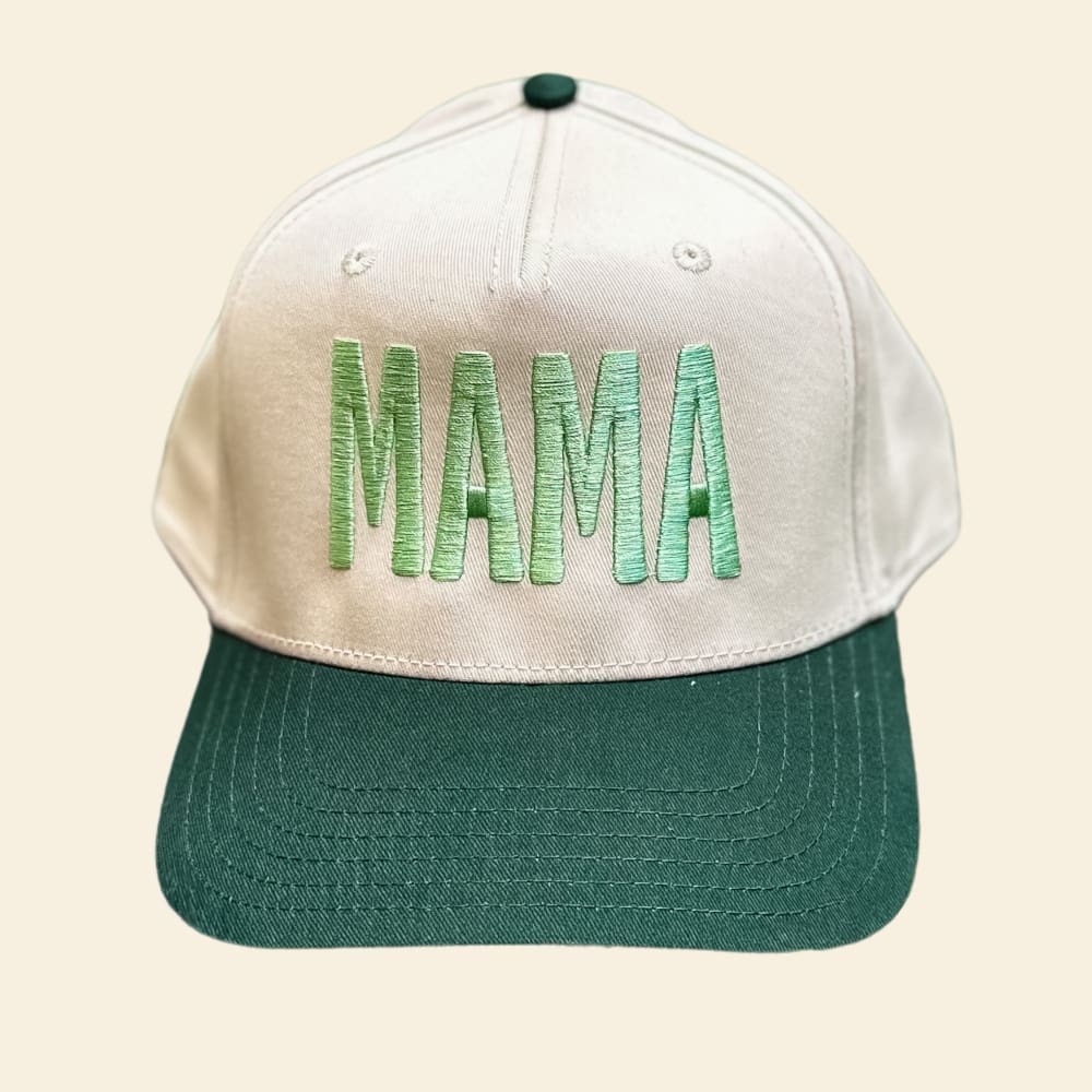 Bold Mama Trucker Hat - Green - Natural Green