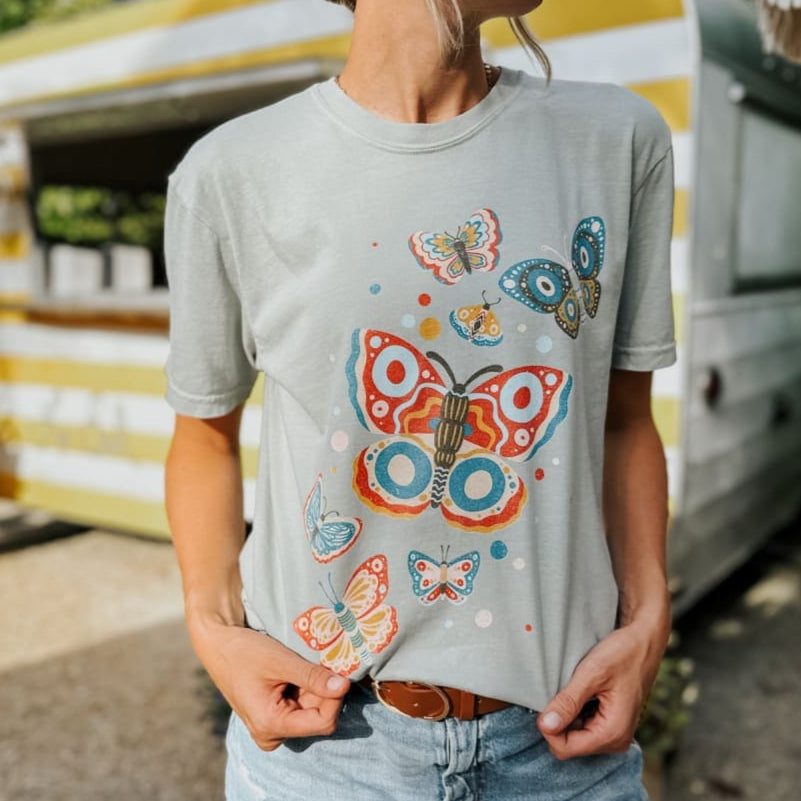 Fall Butterflies Tee - NEW