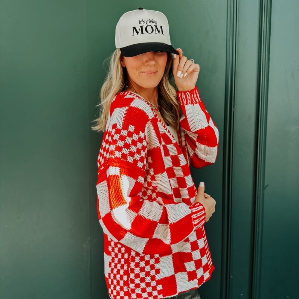 It’s Giving Mom Hat - Natural Black