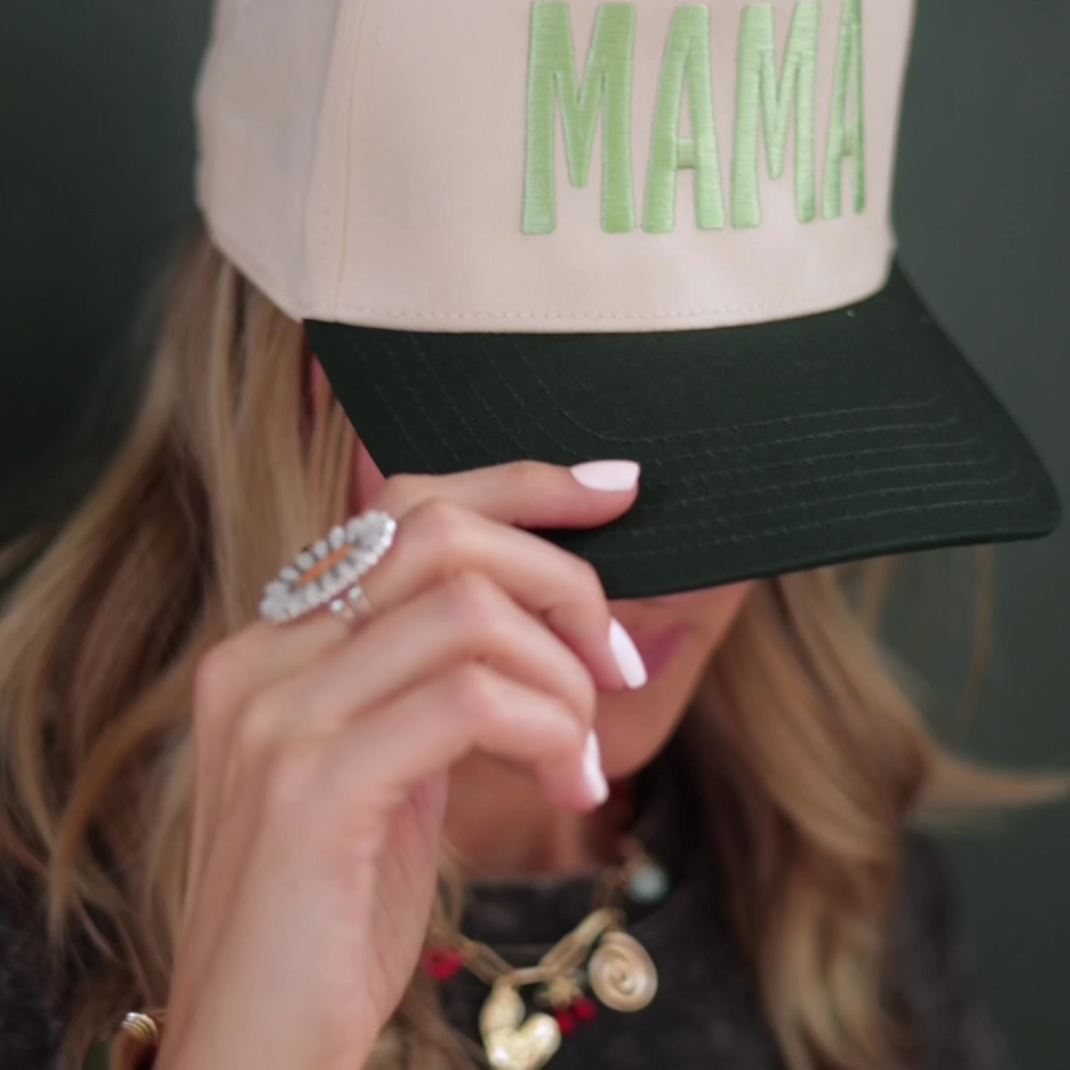 Bold Mama Trucker Hat - Green