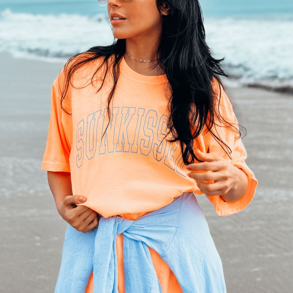 Sunkissed Tee - Neon Cantaloupe - NEW