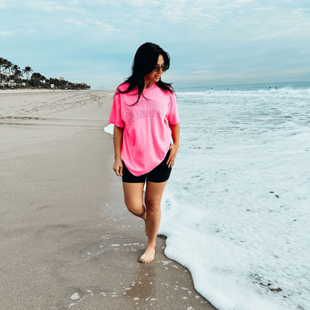 Sunkissed Tee - Neon Pink - NEW