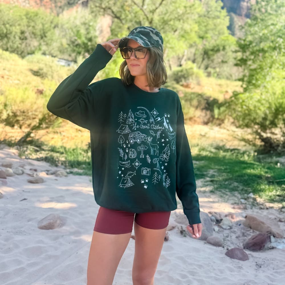 The Great Outdoors Doodle Sweatshirt
