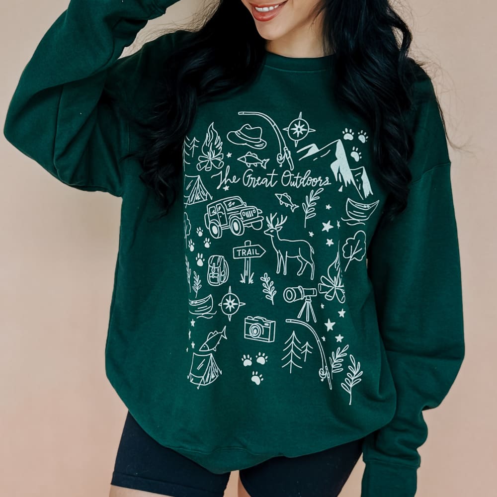 The Great Outdoors Doodle Sweatshirt