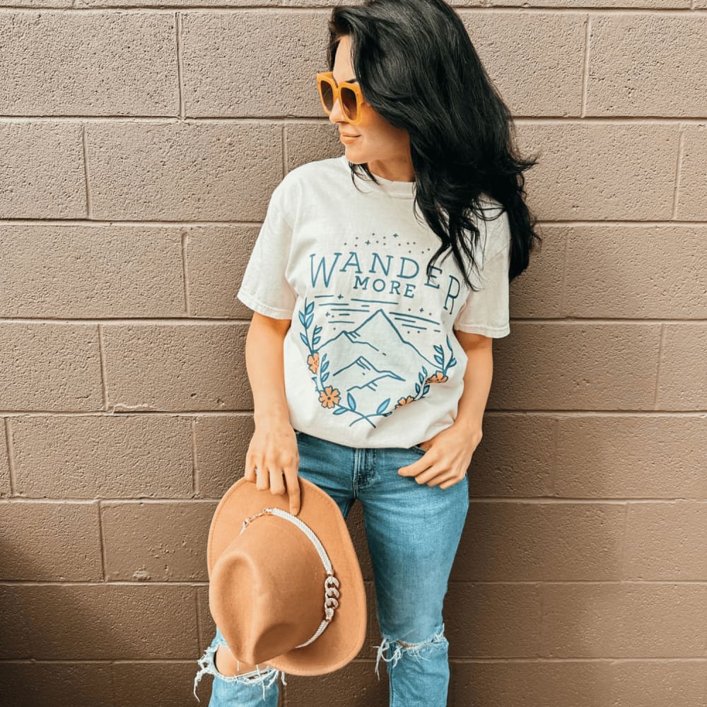 model wearing wander more