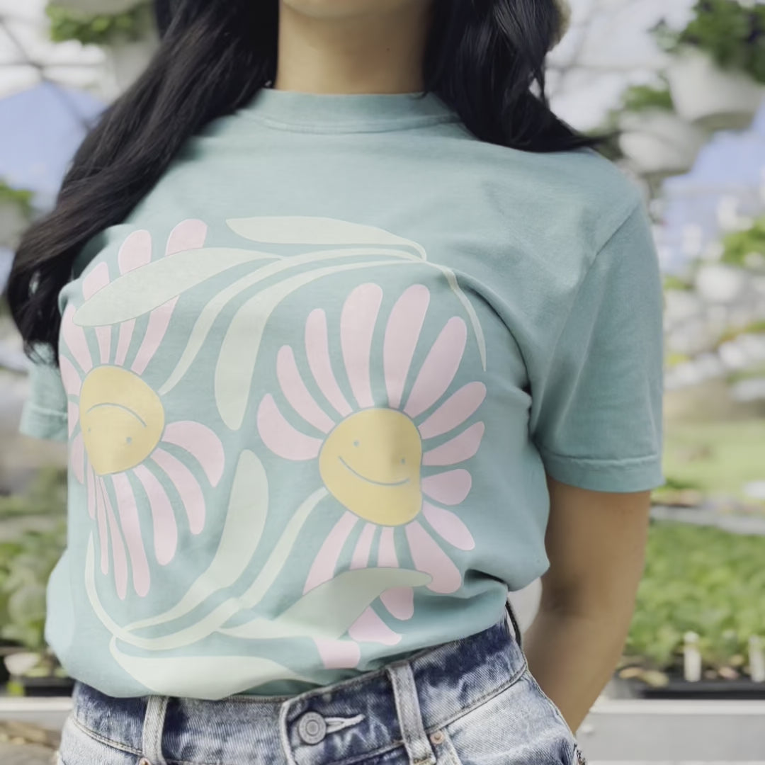Smiley Flowers Tee