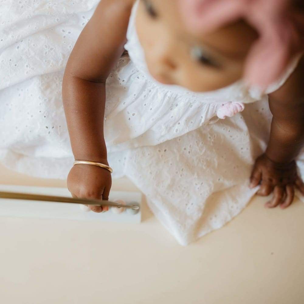 Personalized Gold Baby Bracelet