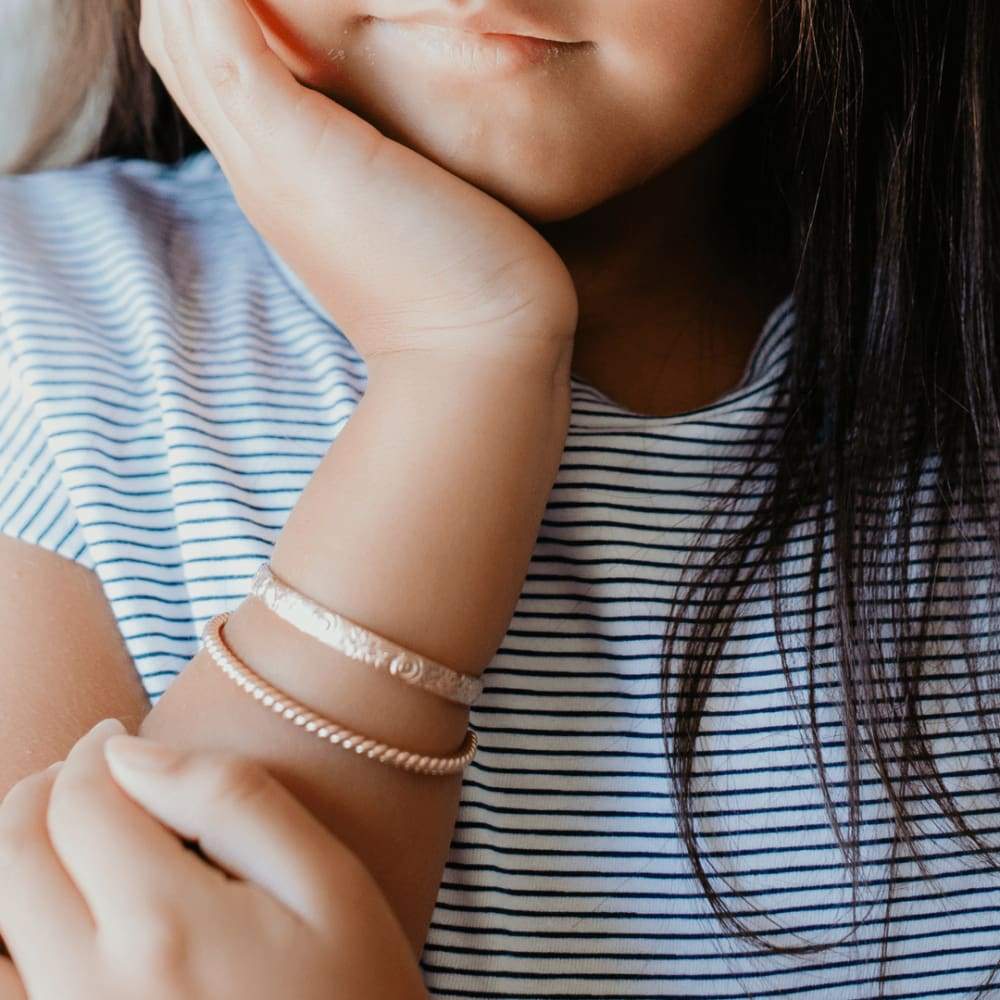 Personalized Merry Gold Bangle