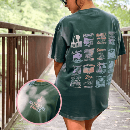 National Parks Checklist Tee