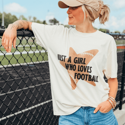 Girl Who Loves Football Tee