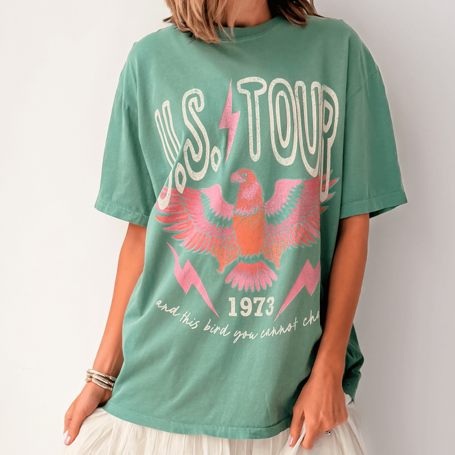 model wearing Fly Bold '73 Tee