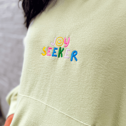 Joy Seeker Embroidered Hooded Pullover