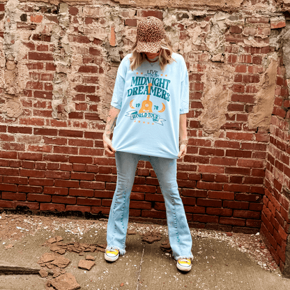 model wearing Midnight Dreamers Tee