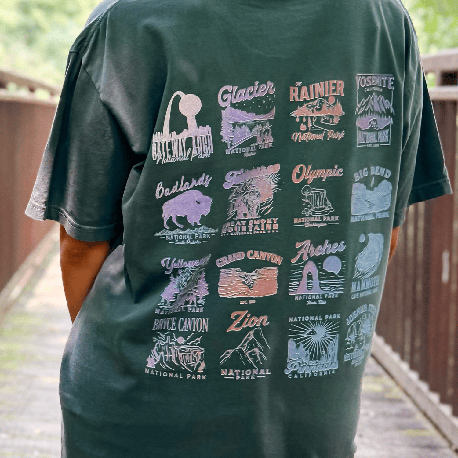 National Parks Checklist Tee