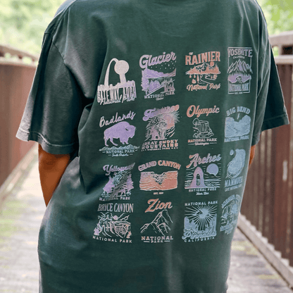 National Parks Checklist Tee