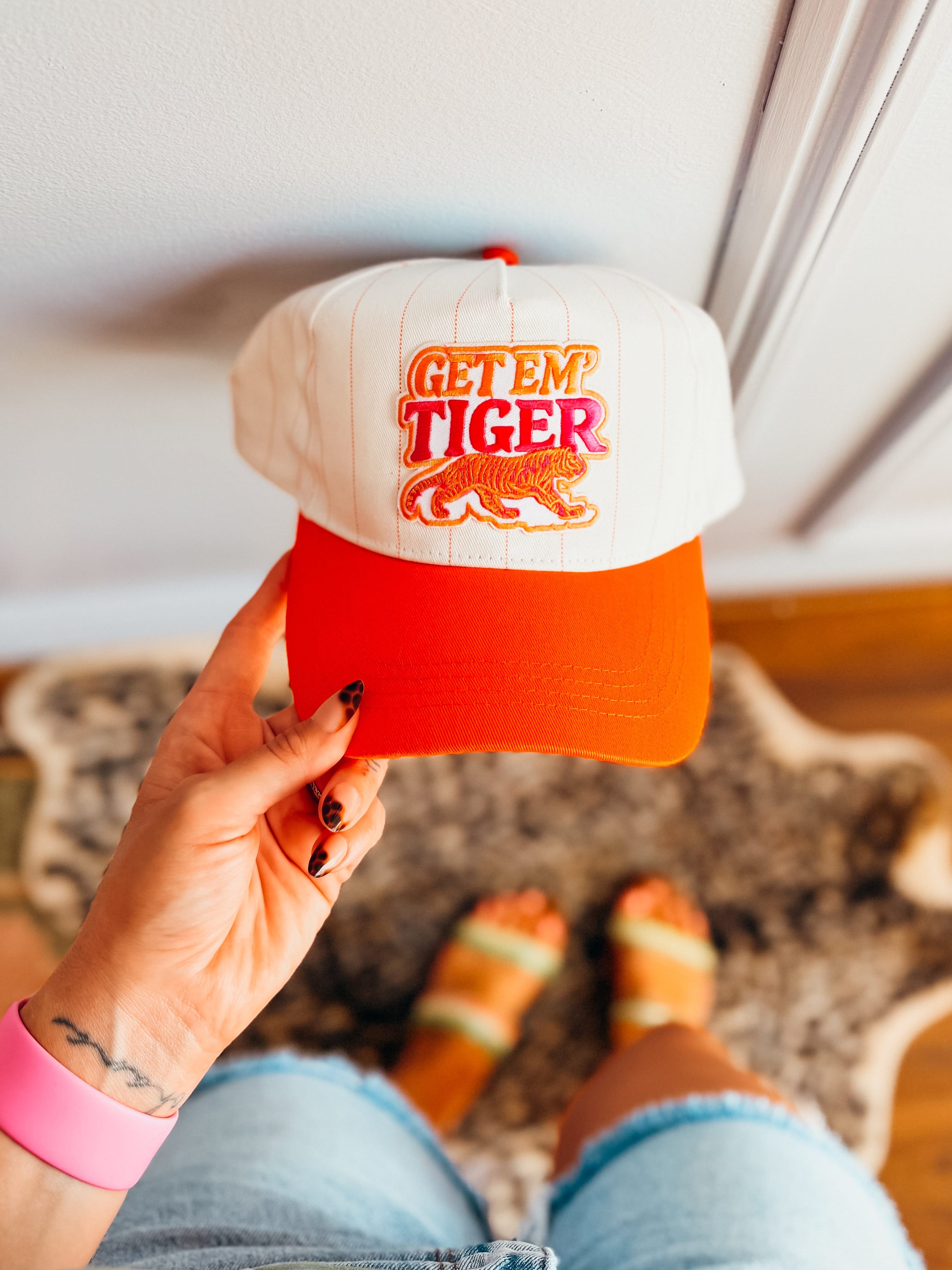 Get ‘Em Tiger Patch Trucker