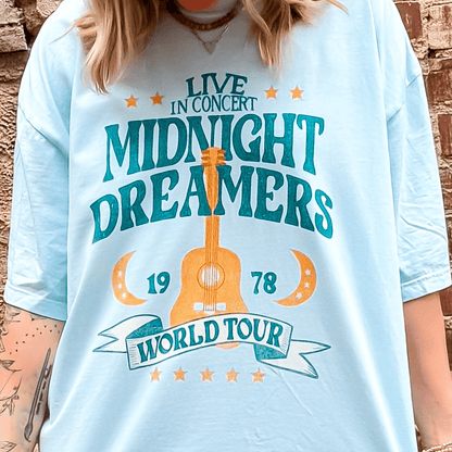 model wearing Midnight Dreamers Tee