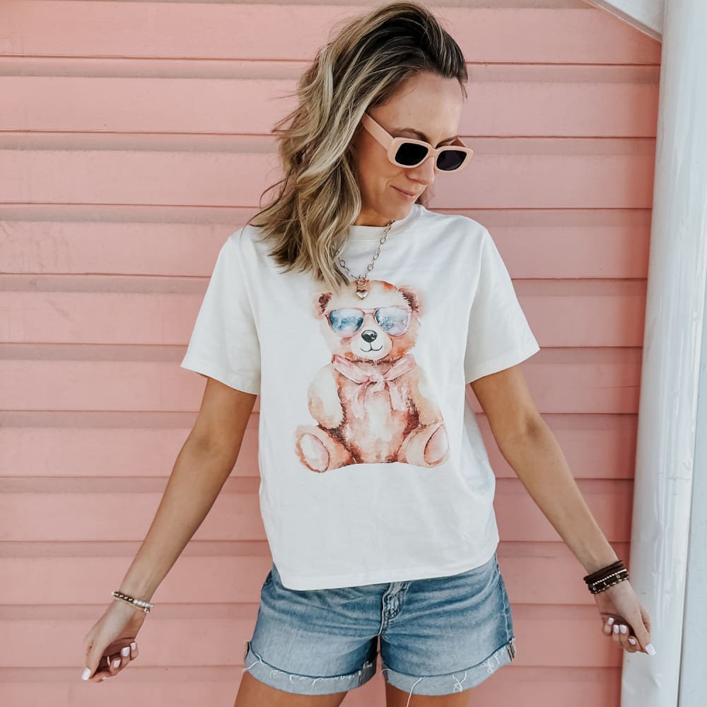 Alys Beach Bear Mid Tee - NEW