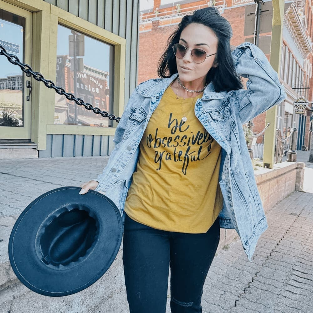 Be Obsessively Grateful Tee - Mommy Apparel
