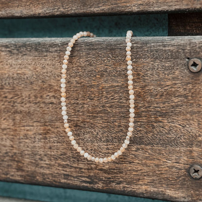 Beaded Sun Stone Necklace - Necklaces