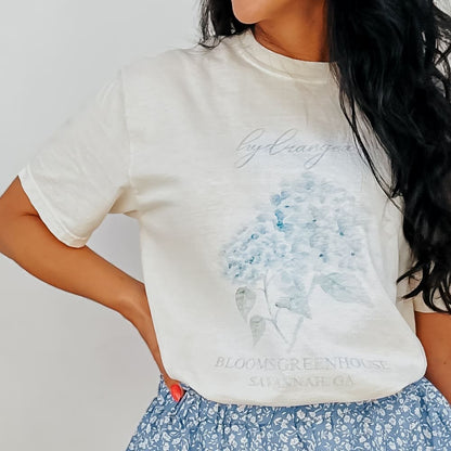 Blooms Greenhouse Hydrangea Tee - NEW