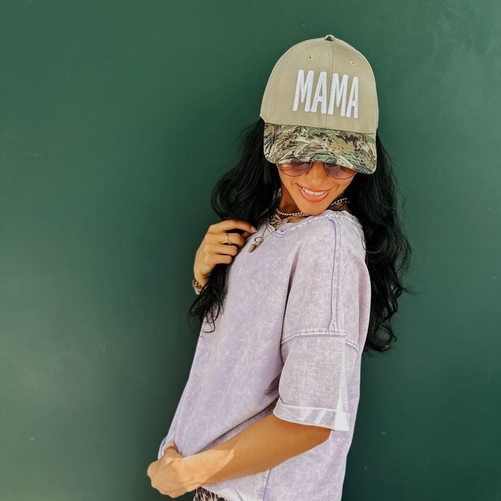 Bold Mama Trucker Hat - Camo - Natural Camo