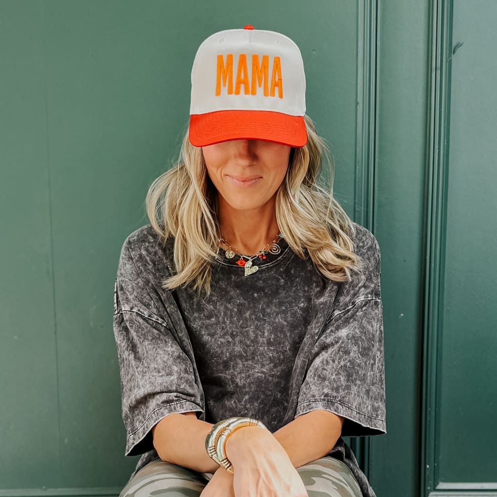 Bold Mama Trucker Hat - Red - Natural Red