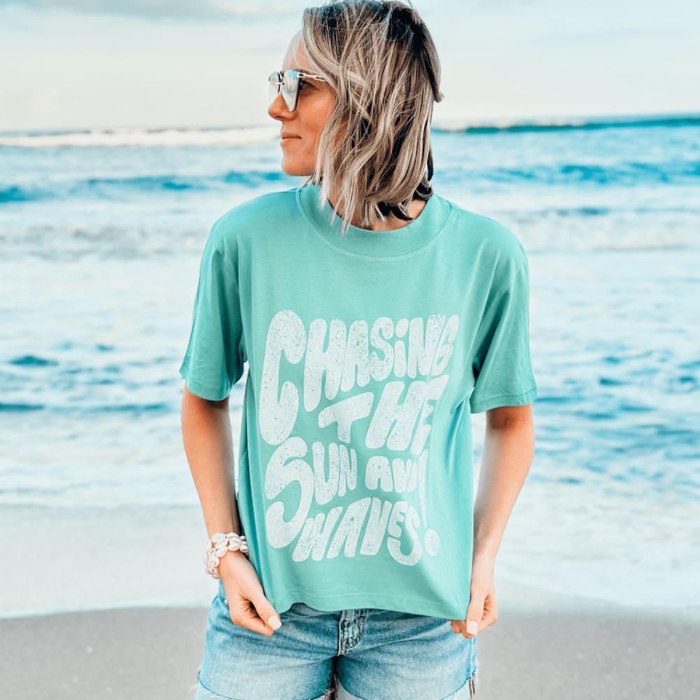 Chasing Waves Relaxed Boxy Crop - NEW