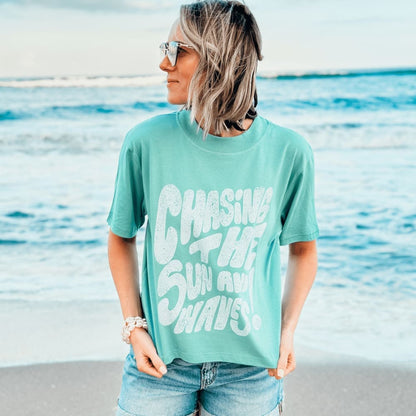 Chasing Waves Relaxed Boxy Crop - NEW