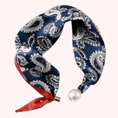 Bandana Scarf Necklace with Charm