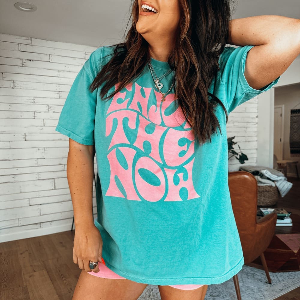 Enjoy The Now Retro Tee - NEW