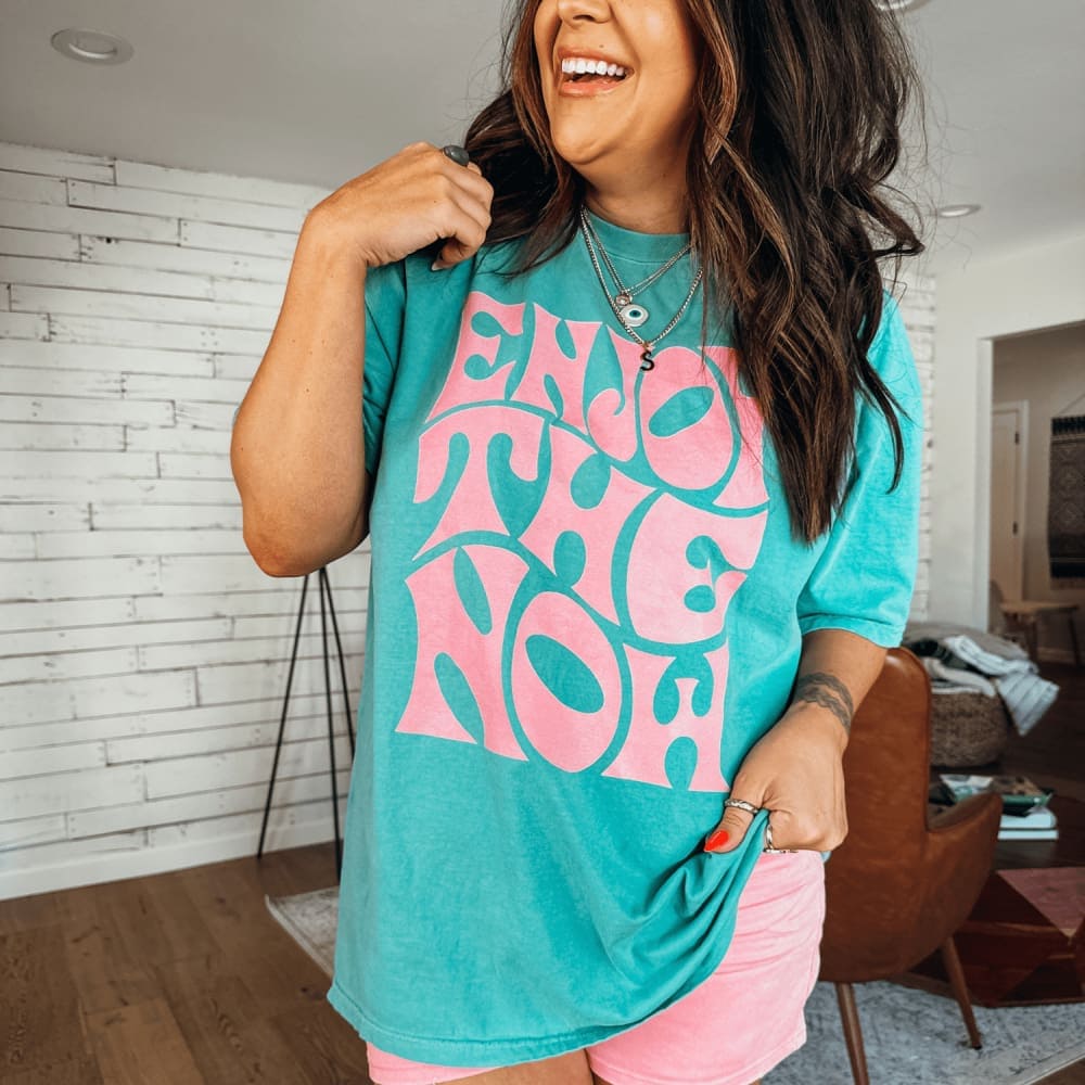 Enjoy The Now Retro Tee - NEW