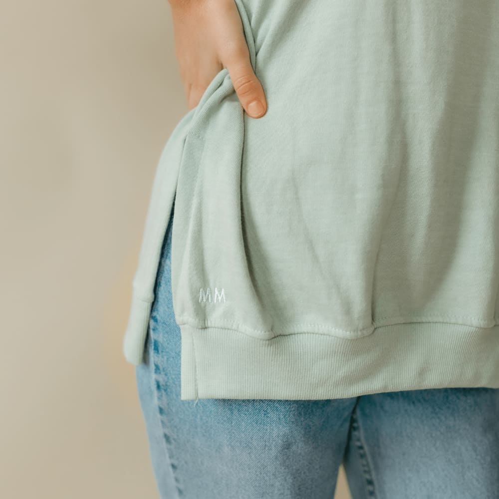 French Terry Short Sleeve Pullover