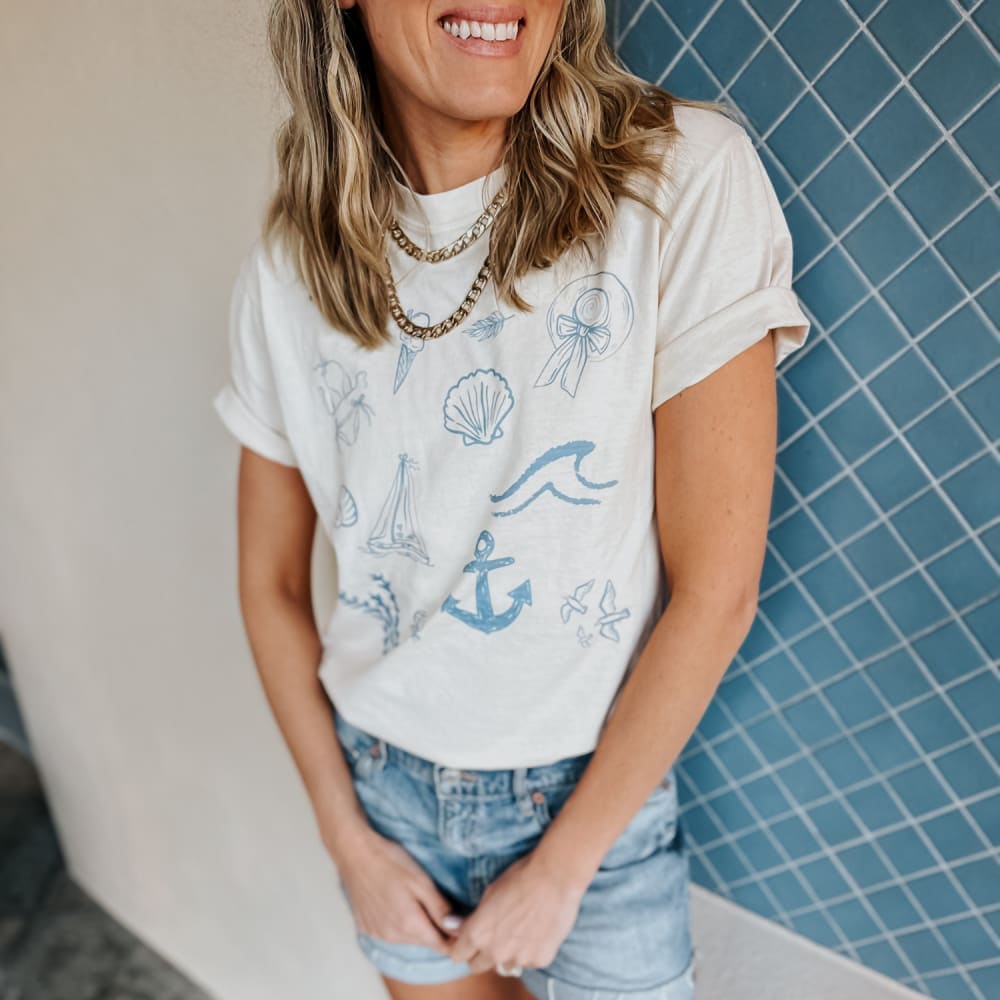Just Plain Beachy Tee - NEW