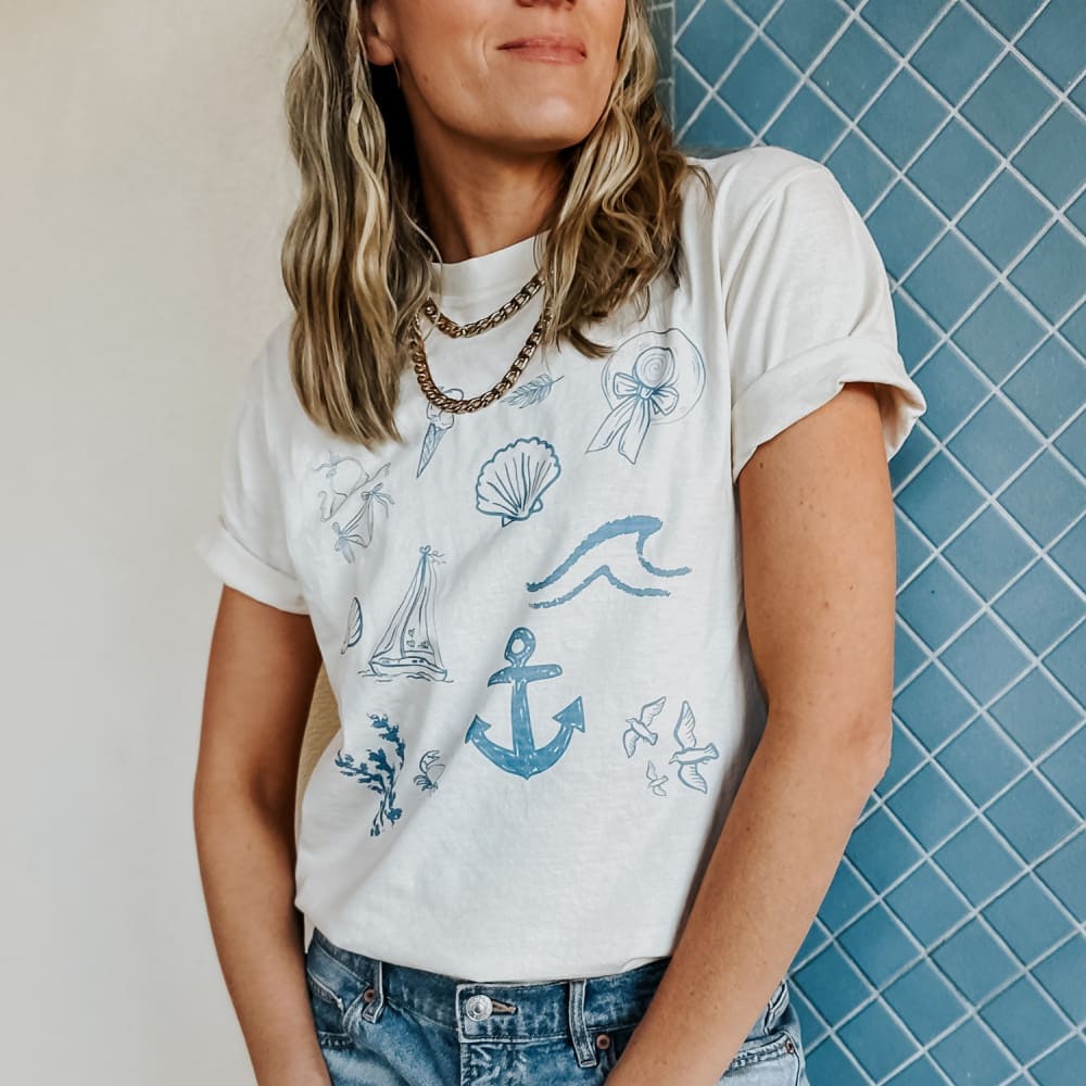 Just Plain Beachy Tee - NEW