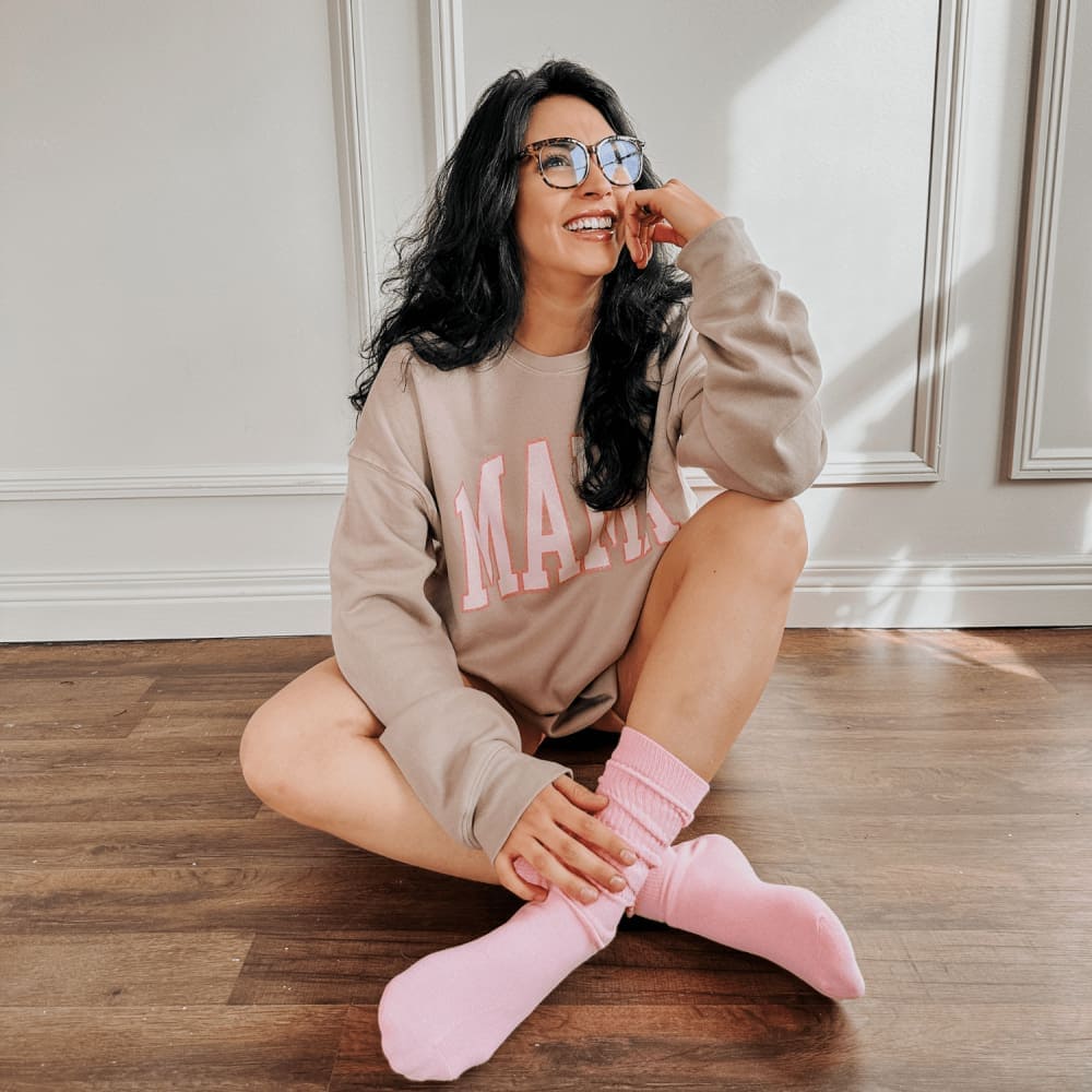 Neutral Mama Sweatshirt - Tan