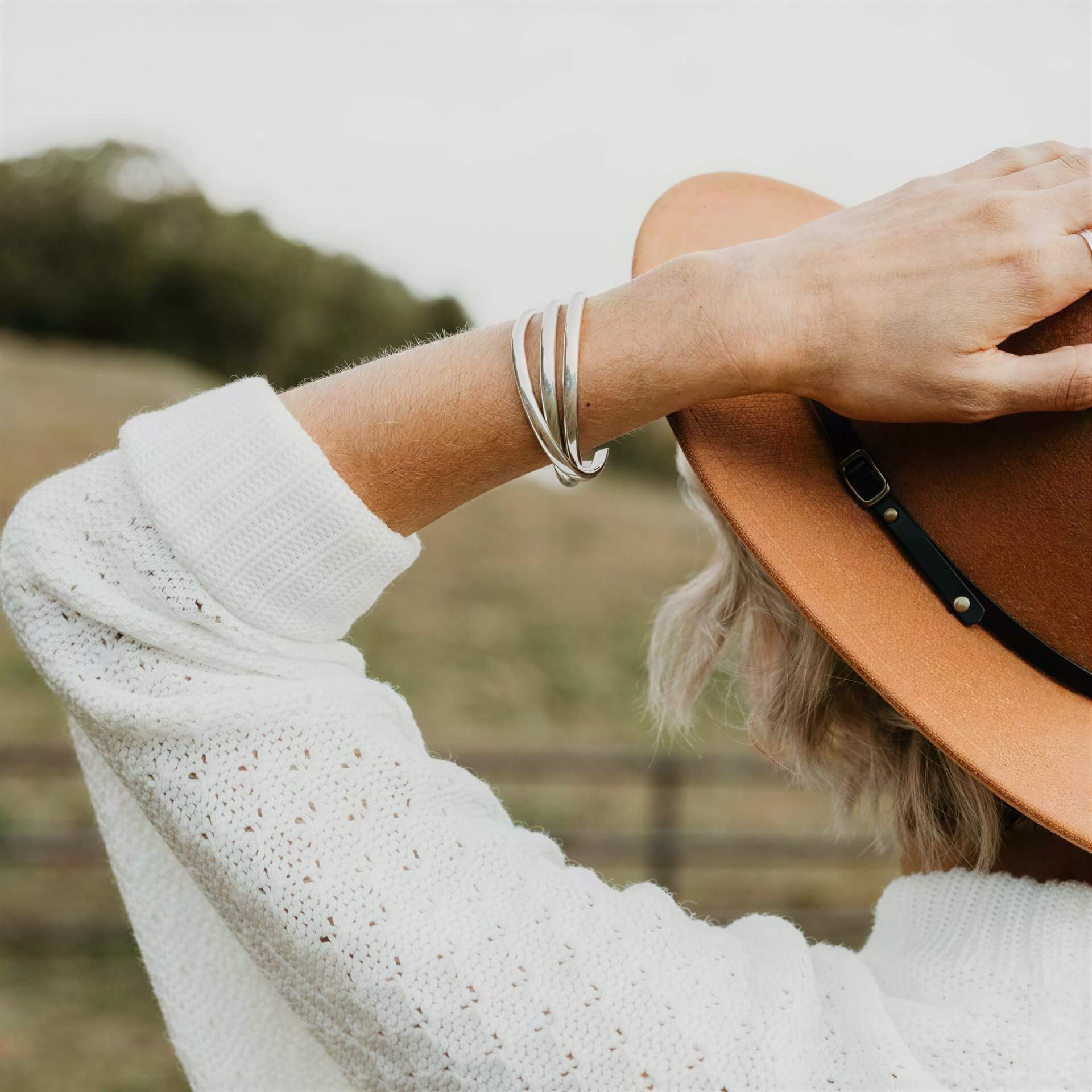 Personalized MM Sterling Silver Womens Bangle - Mommy Bangles