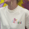 the happiest tee on a woman