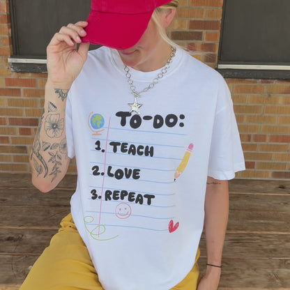 To-Do List Teacher Tee