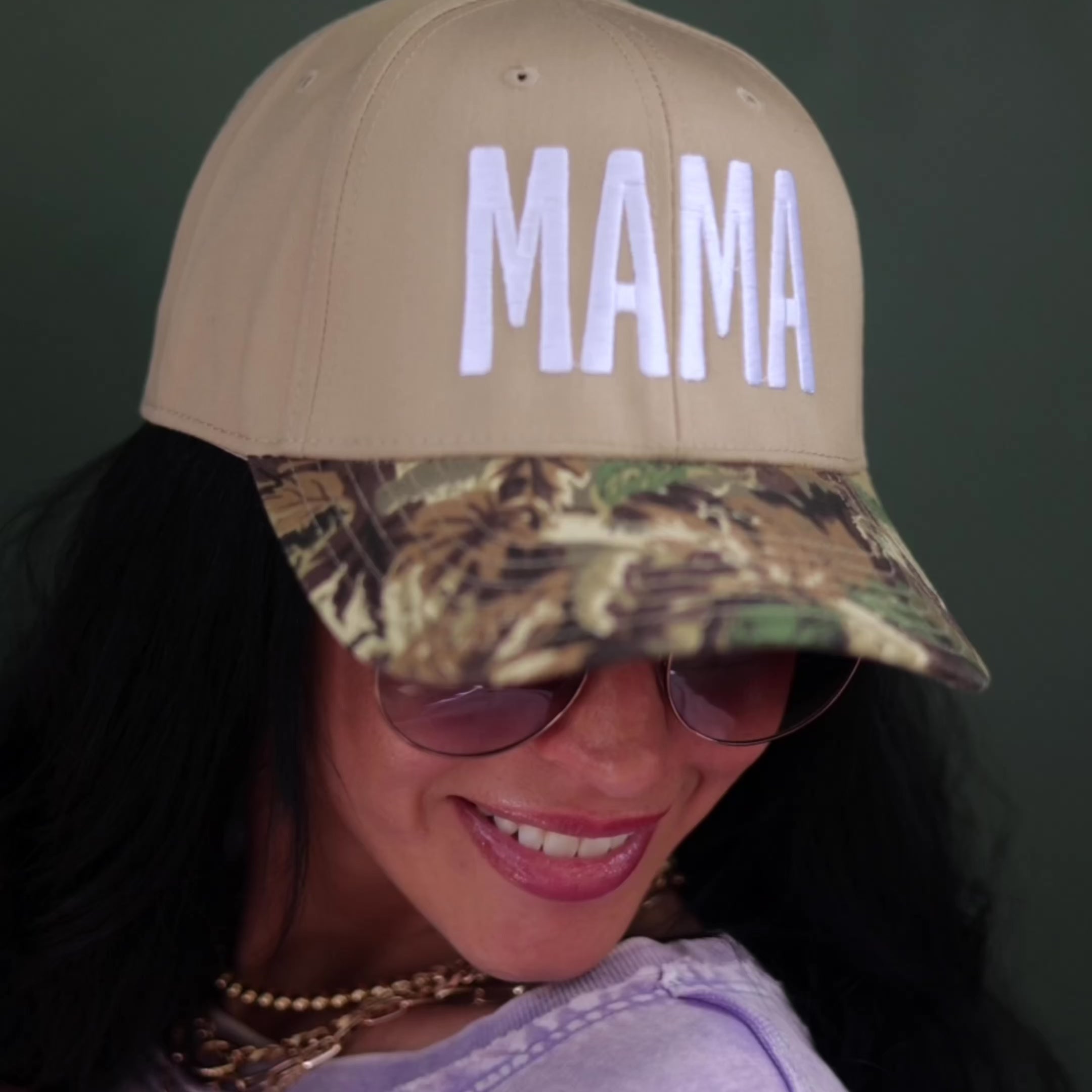 Bold Mama Trucker Hat - Camo