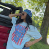 model wearing American Summer Club Tee