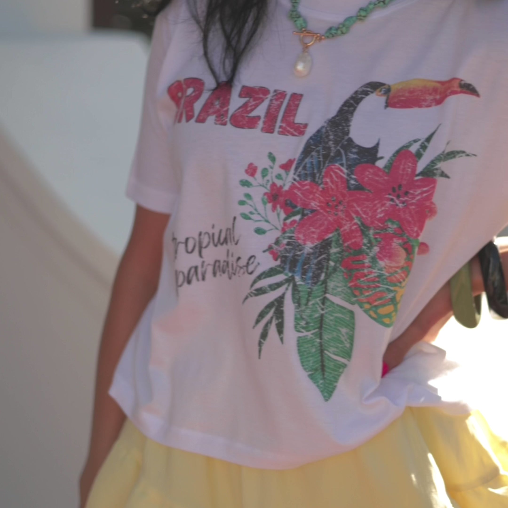 Brazil Relaxed Boxy Tee