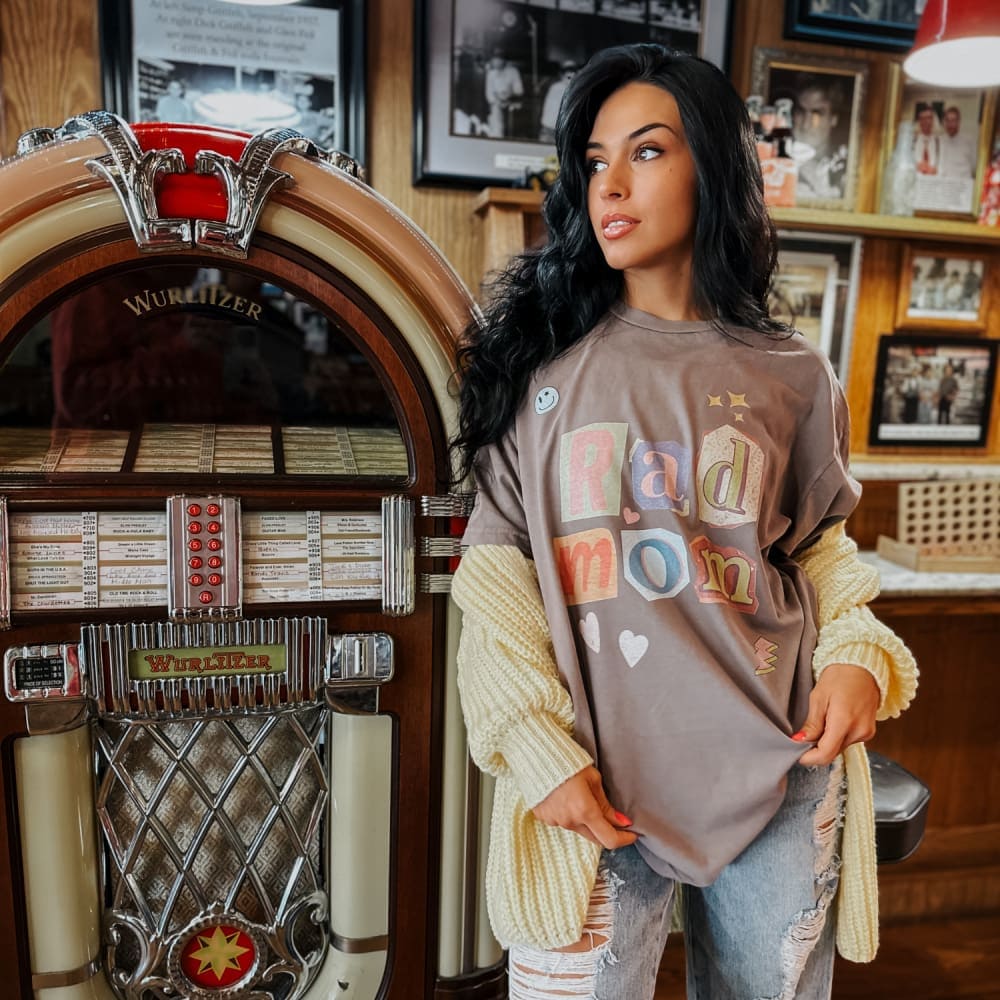 Rad Mom Poster Vintage Tee