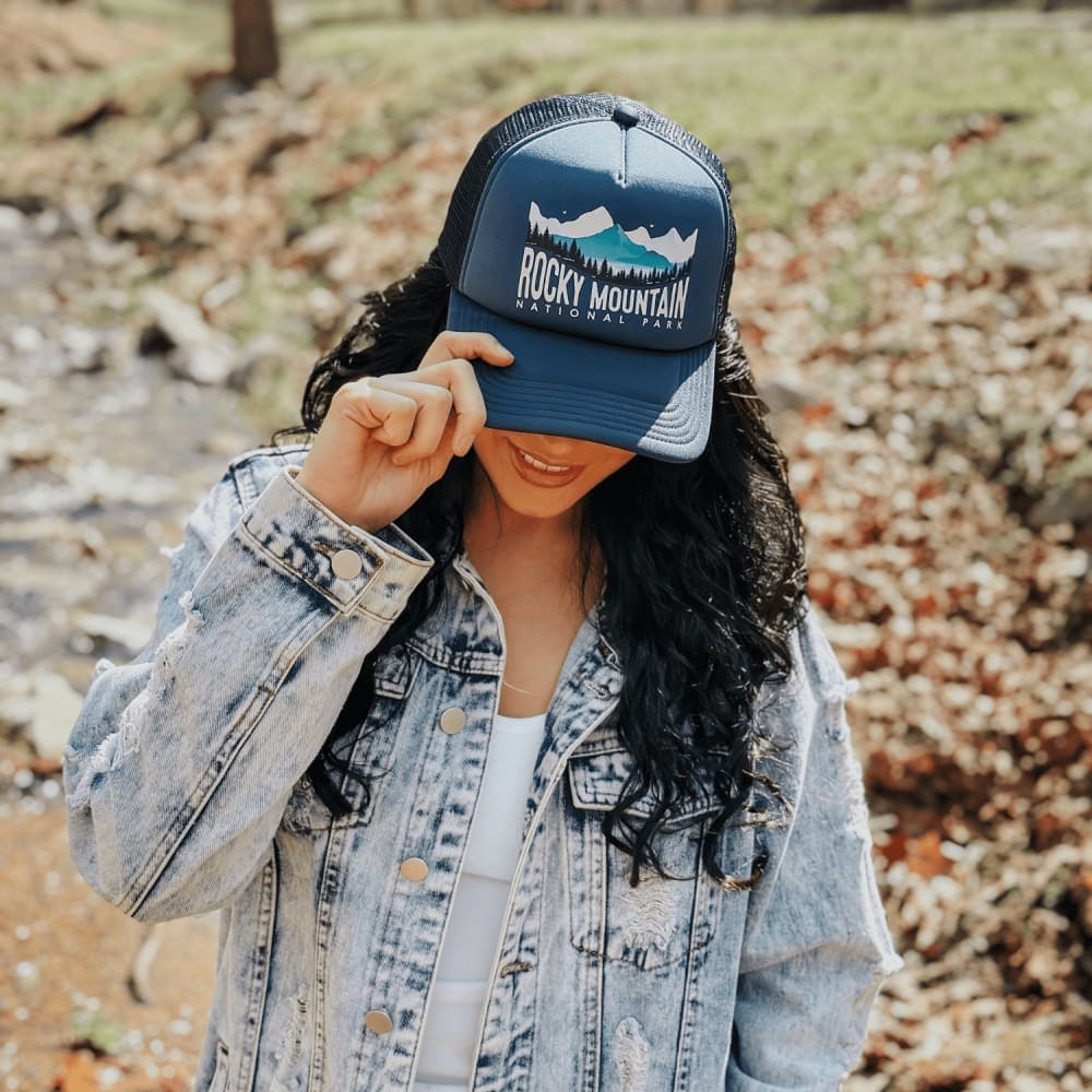 Rocky Mountain Trucker Hat - Dark Navy