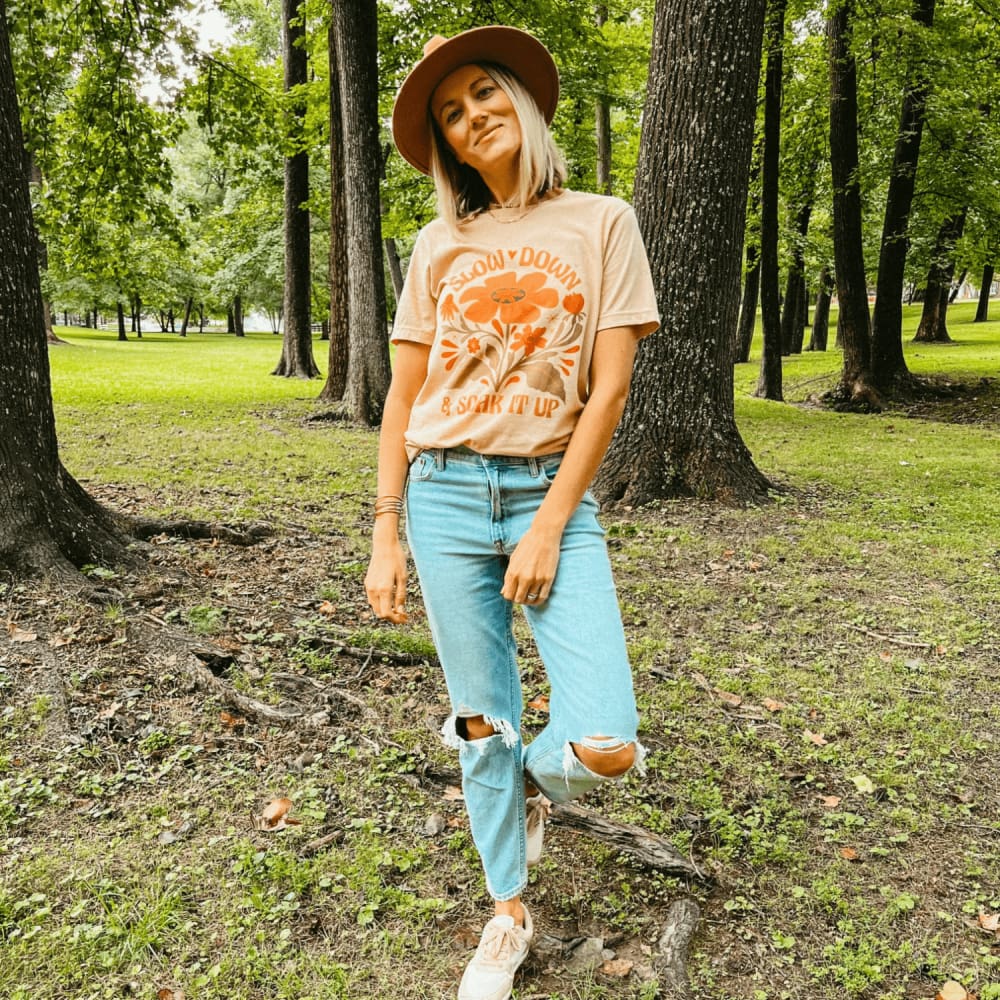 Slow Down Tee - Sand Dune - Mommy Apparel